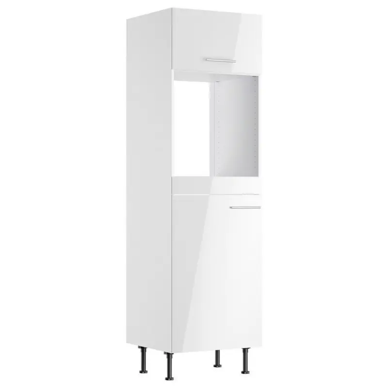 Ger&auml;teumbauschrank 60/211,8/58,1 cm in Wei&szlig;, Wei&szlig; Hochglanz