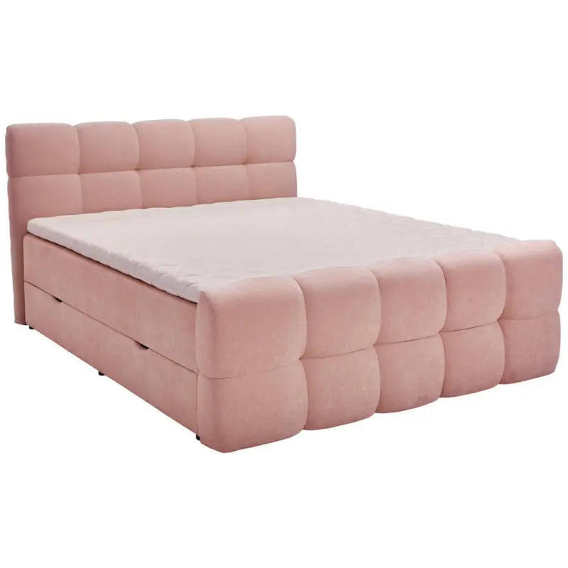 Boxbett 180/200 cm in Rosa