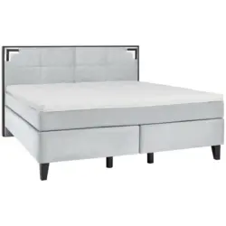 Boxspringbett 180/200 cm in Mintgrau