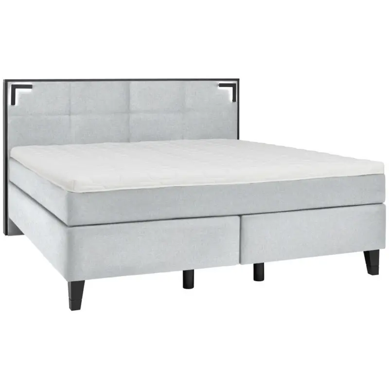 Boxspringbett 180/200 cm in Mintgrau