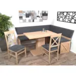 XXXLutz Lauterach - Ihr M&ouml;belhaus bei Bregenz Eckbankgruppe in Textil, Holzwerkstoff Grau, Sonoma Eiche