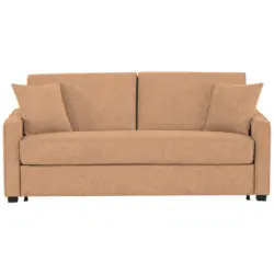 Schlafsofa Sola in Webstoff Kupferfarben