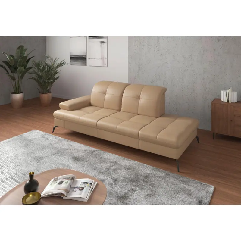 R&eacute;camiere in Echtleder Cappuccino