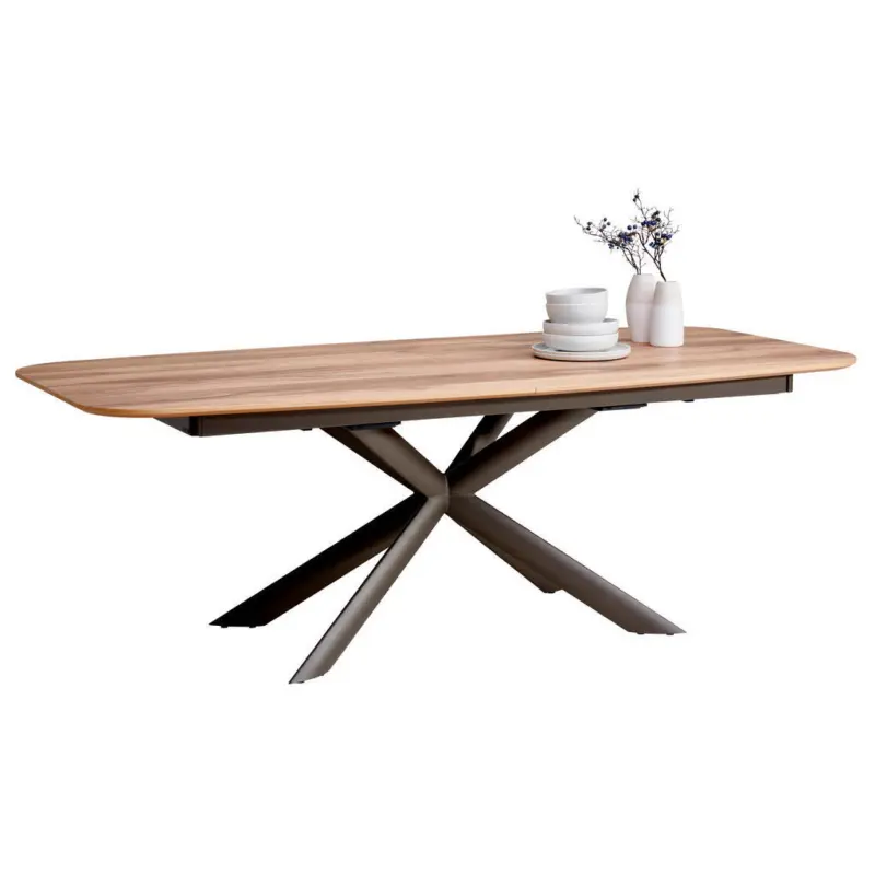 Esstisch in Holz, Metall 190/110/76 cm