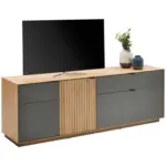 XXXLutz Lauterach - Ihr M&ouml;belhaus bei Bregenz Lowboard Grau, Eichefarben 181/62/42 cm