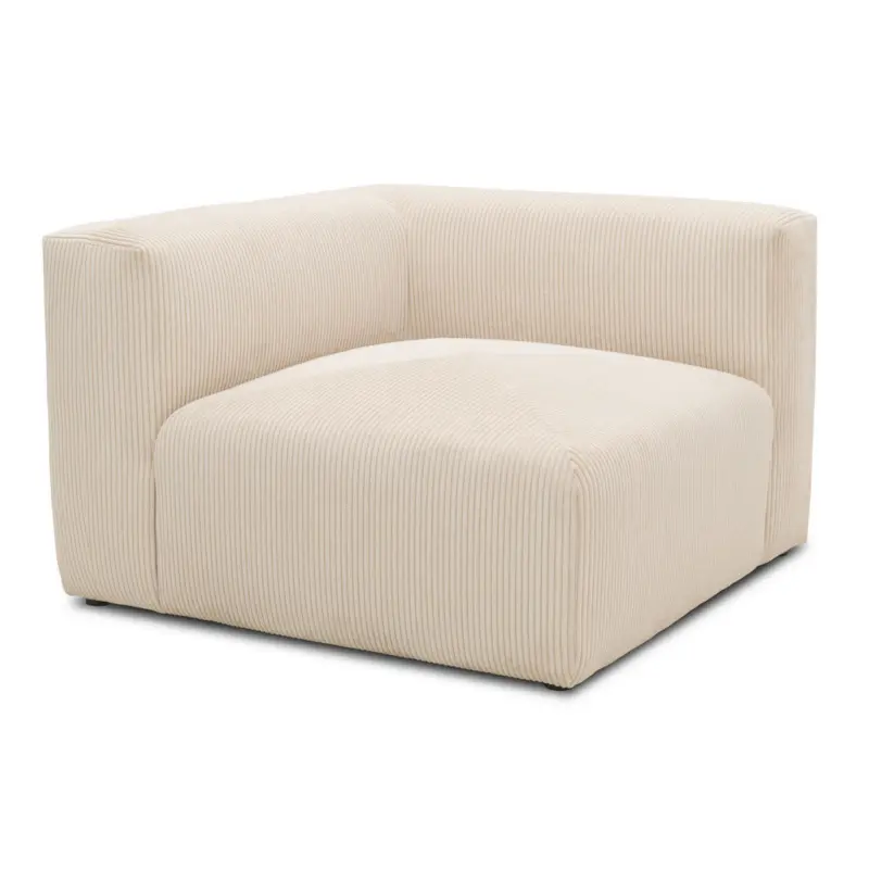 Sofaelement in Cord, Mikrofaser Creme