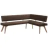 Eckbank 220/160 cm in Dunkelbraun, Wildeiche