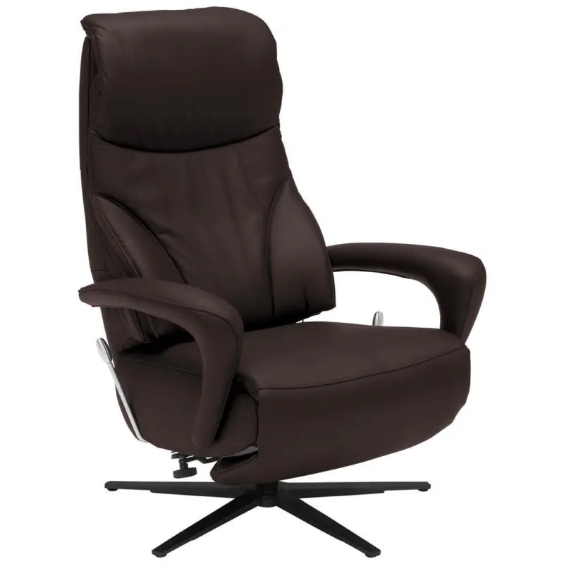 Relaxsessel in Leder Dunkelbraun