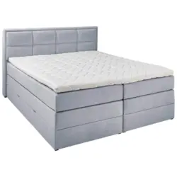 Boxspringbett 140/200 cm in Hellgrau
