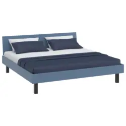Bett 200/200 cm in Blau