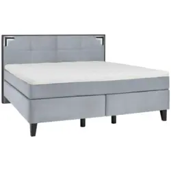 Boxspringbett 180/200 cm in Pastellblau