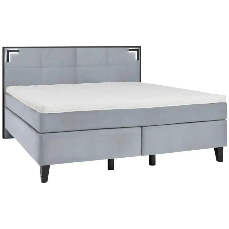 Boxspringbett 180/200 cm in Pastellblau