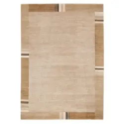 Wollteppich 140/200 cm Sensation Silk Lakir Hellbraun