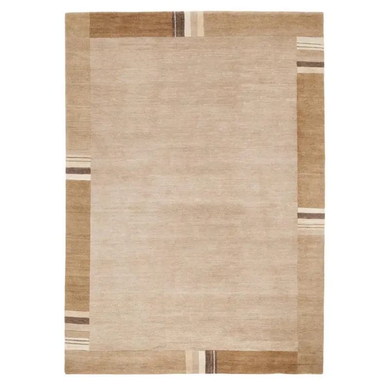 Wollteppich 140/200 cm Sensation Silk Lakir Hellbraun