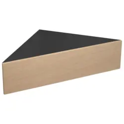 Nachtk&auml;stchen 60/15/42,4 cm in Schwarz, Honigeiche