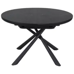 Esstisch in Keramik, Holzwerkstoff 120-160/120/76 cm