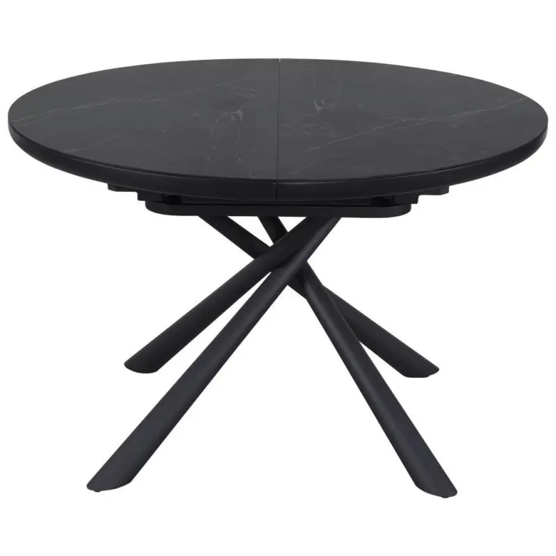 Esstisch in Keramik, Holzwerkstoff 120-160/120/76 cm