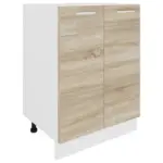 XXXLutz Lauterach - Ihr M&ouml;belhaus bei Bregenz K&uuml;chenunterschrank 60/82/46 cm in Wei&szlig;, Sonoma Eiche