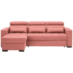 Ecksofa in Struktur Koralle 179/240 cm