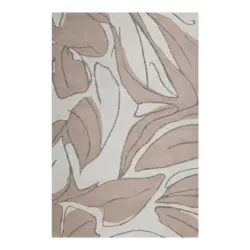 Webteppich 110/170 cm Tunia Creme, Beige, Graubraun