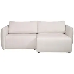 Ecksofa in Jersey Creme