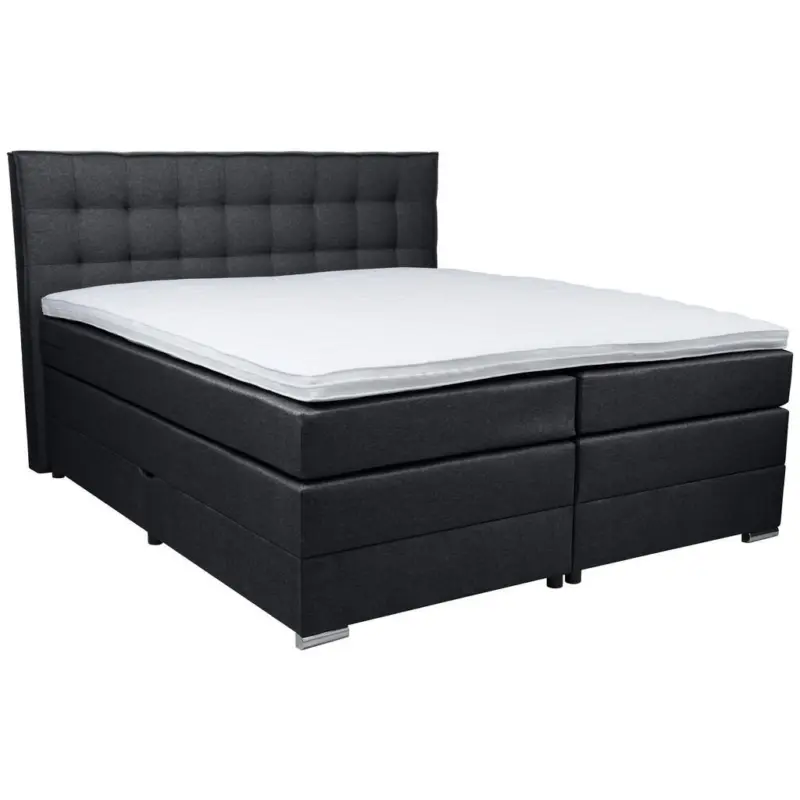 Boxspringbett 180/200 cm in Anthrazit