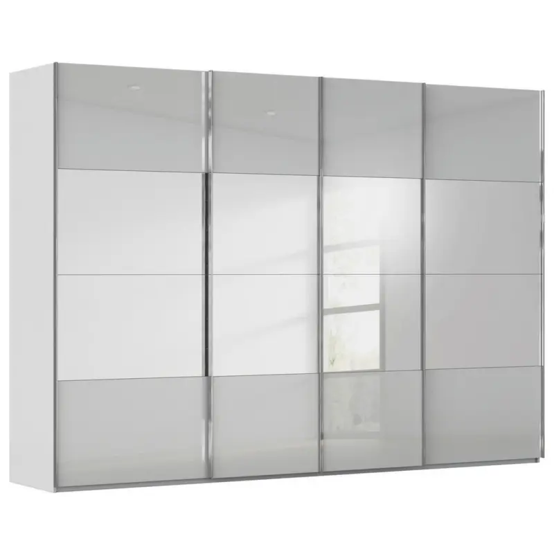 Schwebet&uuml;renschrank in Seidengrau