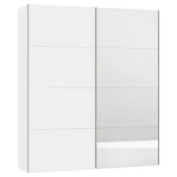 Schwebet&uuml;renschrank in Wei&szlig;