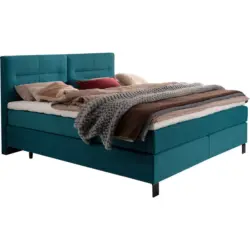 Boxspringbett 200/220 cm in Blau