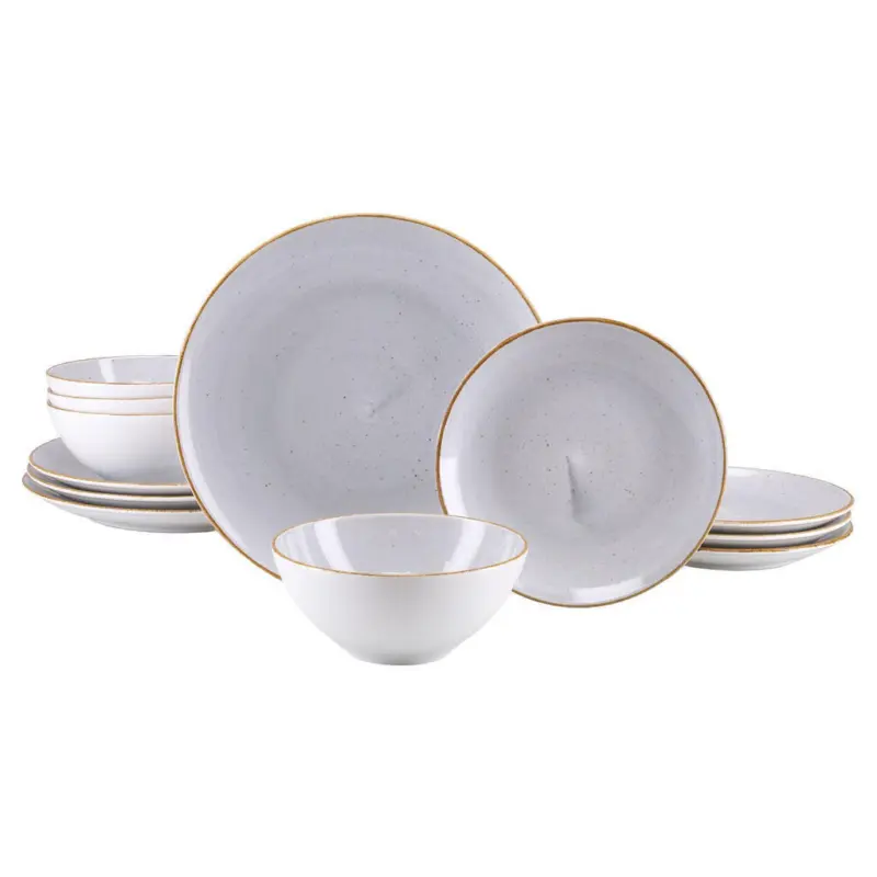 Tafelservice Vintage Nature Stein 12-teilig