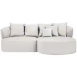 XXXLutz Lauterach - Ihr M&ouml;belhaus bei Bregenz Ecksofa in Boucl&eacute; Hellrosa 235/166 cm