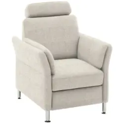 Sessel in Flachgewebe Beige