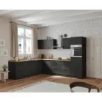 XXXLutz Lauterach - Ihr M&ouml;belhaus bei Bregenz Eckk&uuml;che 240/300 cm in Grau, Eiche Wotan
