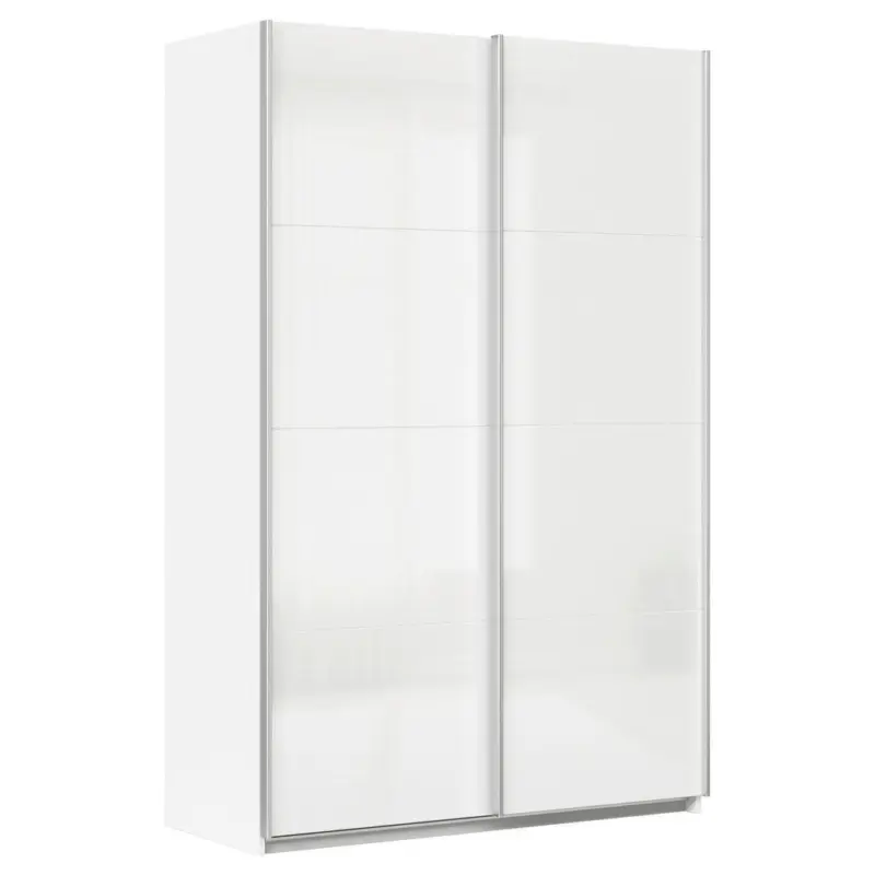 Schwebet&uuml;renschrank in Wei&szlig;, Wei&szlig; Hochglanz