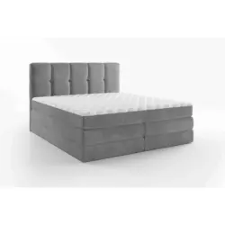 Boxspringbett 160/200 cm in Grau