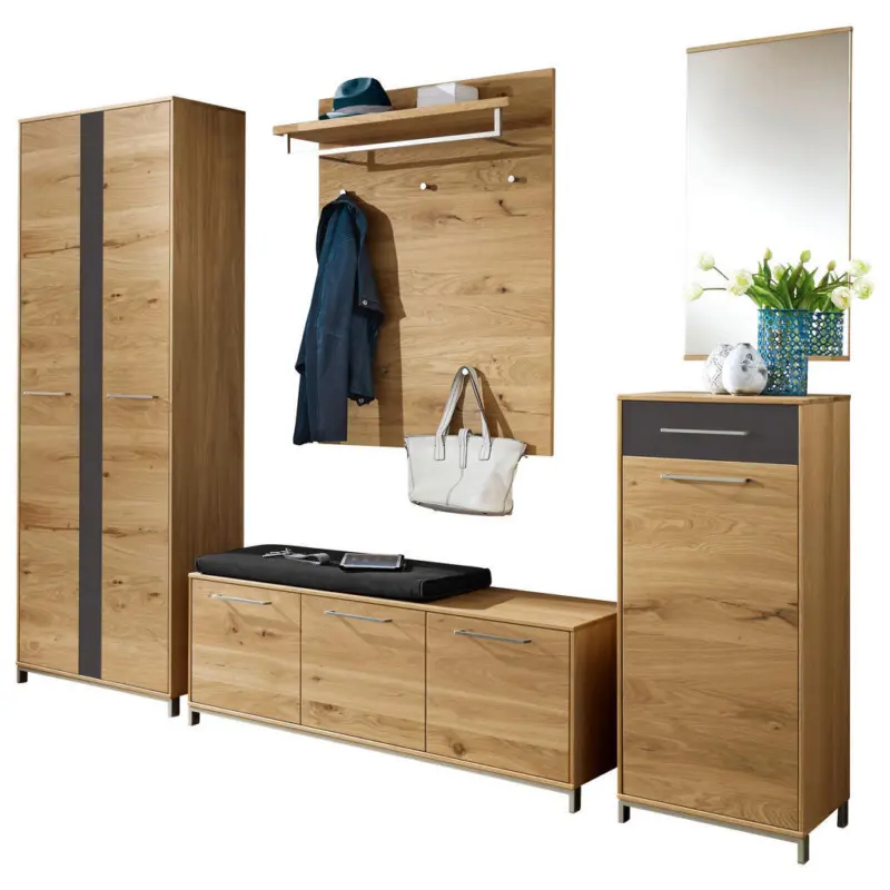 Garderobe 6-teilig in 265/195/40 cm