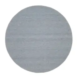 Handwebteppich 150/150 cm Helsinki Blau, Grau