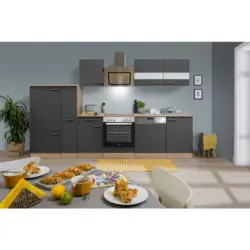 K&uuml;chenblock 310 cm in Grau