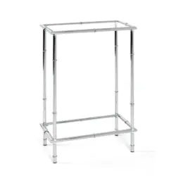 Konsolentisch in Metall, Glas 50/25/75 cm