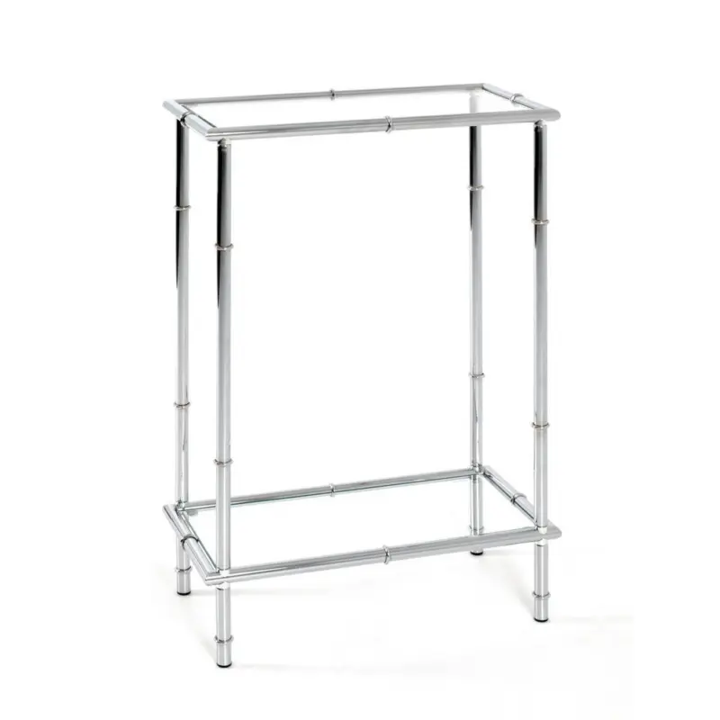 Konsolentisch in Metall, Glas 50/25/75 cm