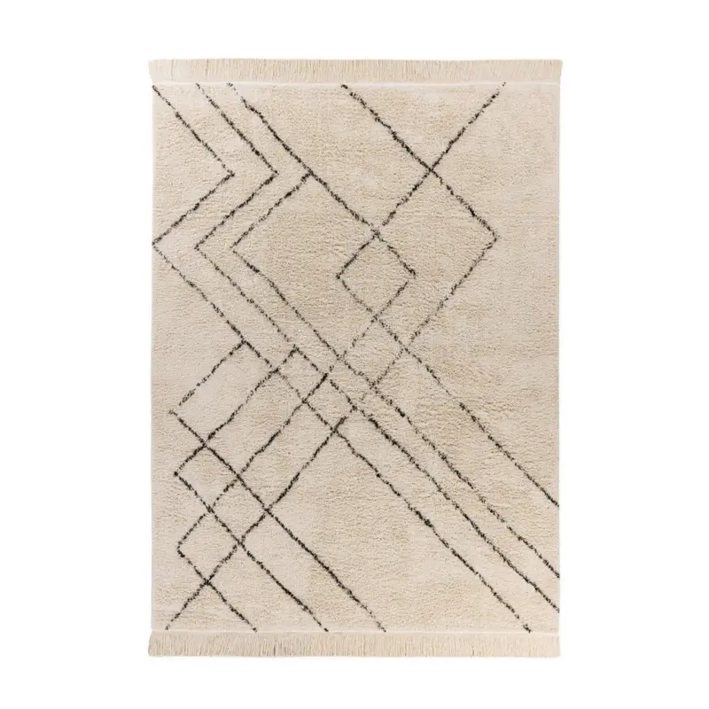 Teppich 200/290 cm Mylen 625 Creme / Schwarz Creme, Schwarz