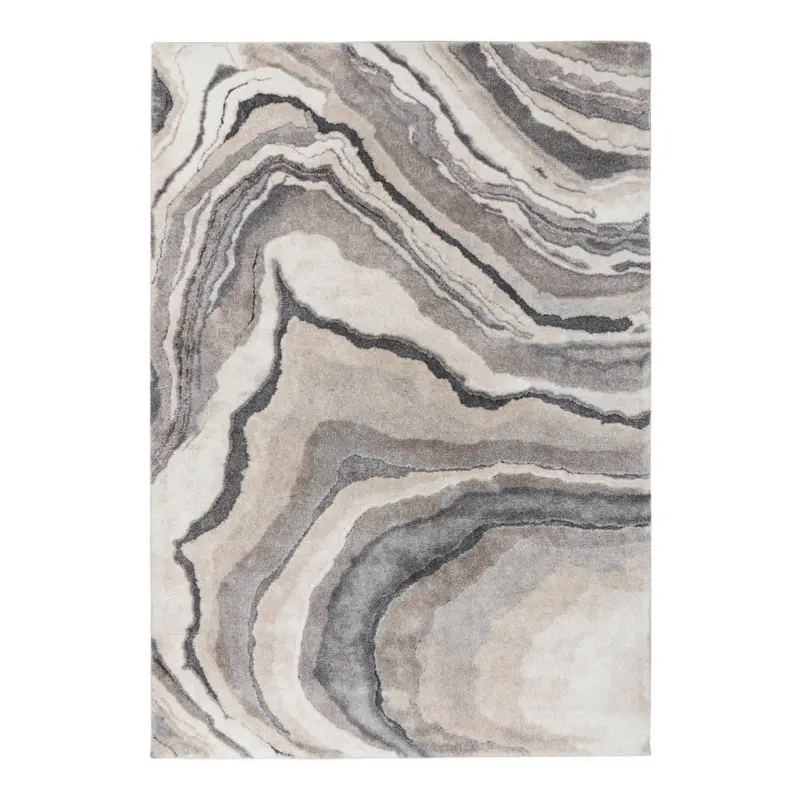 Webteppich 120/170 cm MY Bologna Creme, Grau