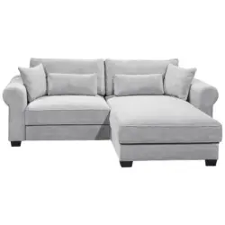 Ecksofa in Cord Grau