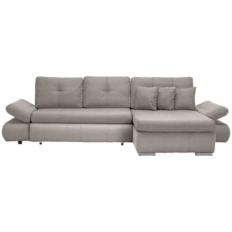 Ecksofa in Webstoff Beige