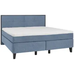 Boxspringbett 180/200 cm in Blau