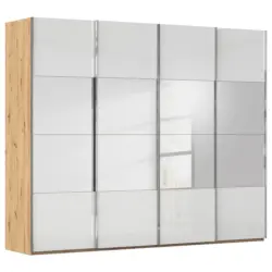 Schwebet&uuml;renschrank in Wei&szlig;, Eiche Artisan