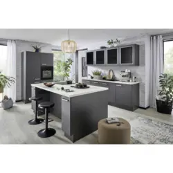 Eckk&uuml;che 120/240 cm in Graphitfarben