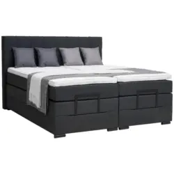 Boxspringbett 160/200 cm in Anthrazit