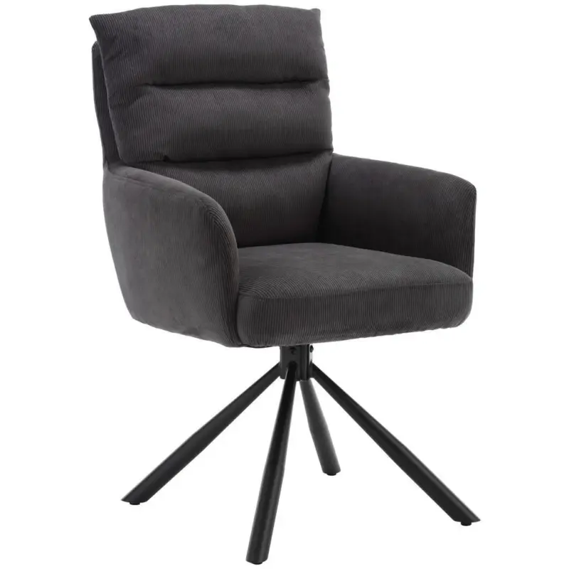 Armlehnstuhl Stoffauswahl, Sitzfl&auml;che 180&deg; drehbar, automatische R&uuml;ckholfunktion Cord