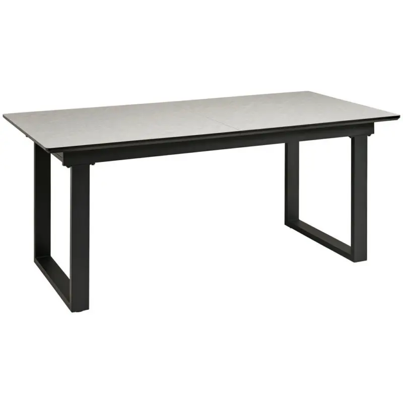 Esstisch in Metall, Holzwerkstoff 180-260/90/76 cm